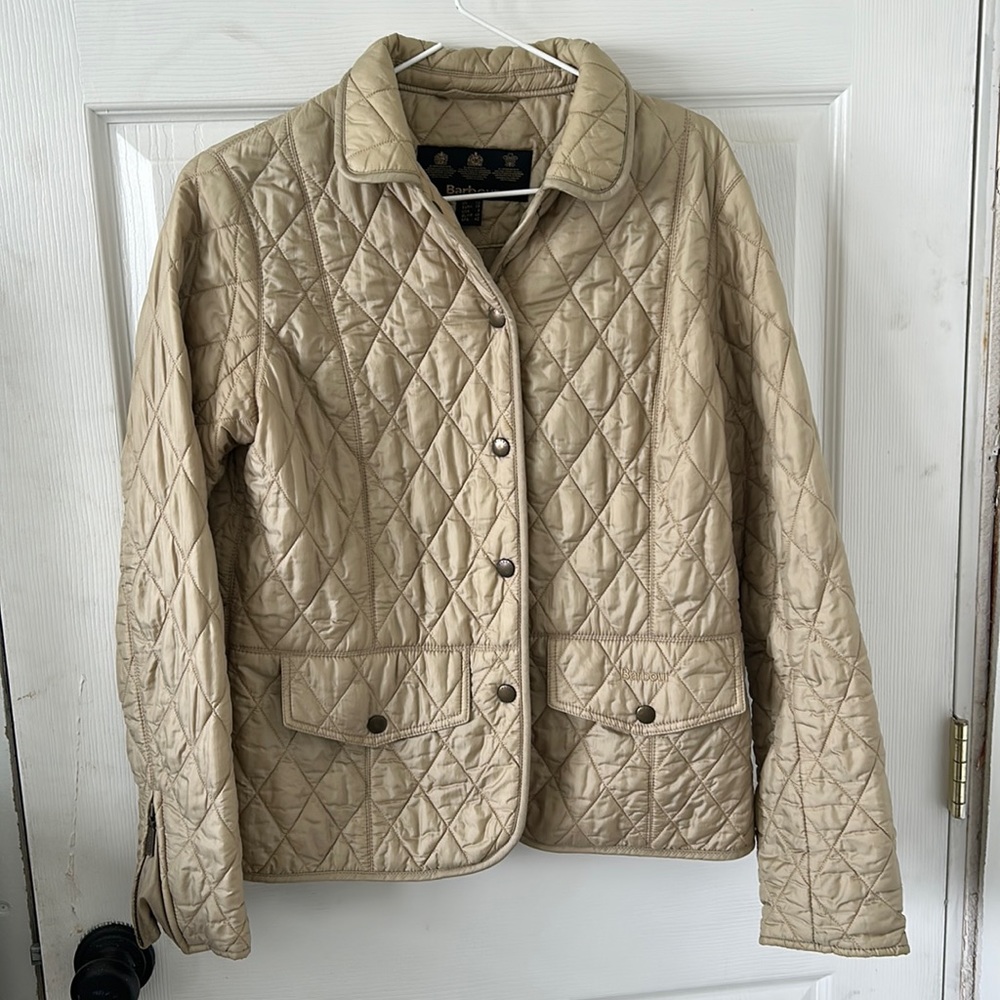 Barbour Cream Quilted Jacket